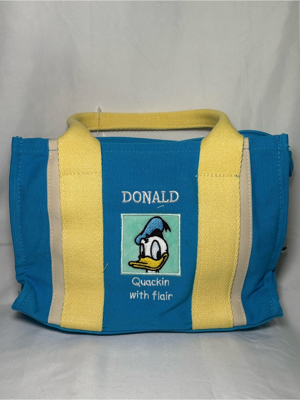 Donald Duck Blue & Yellow Canvas Tote Bag